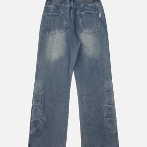 Concert Outfit High Street Washed Ripped Jeans