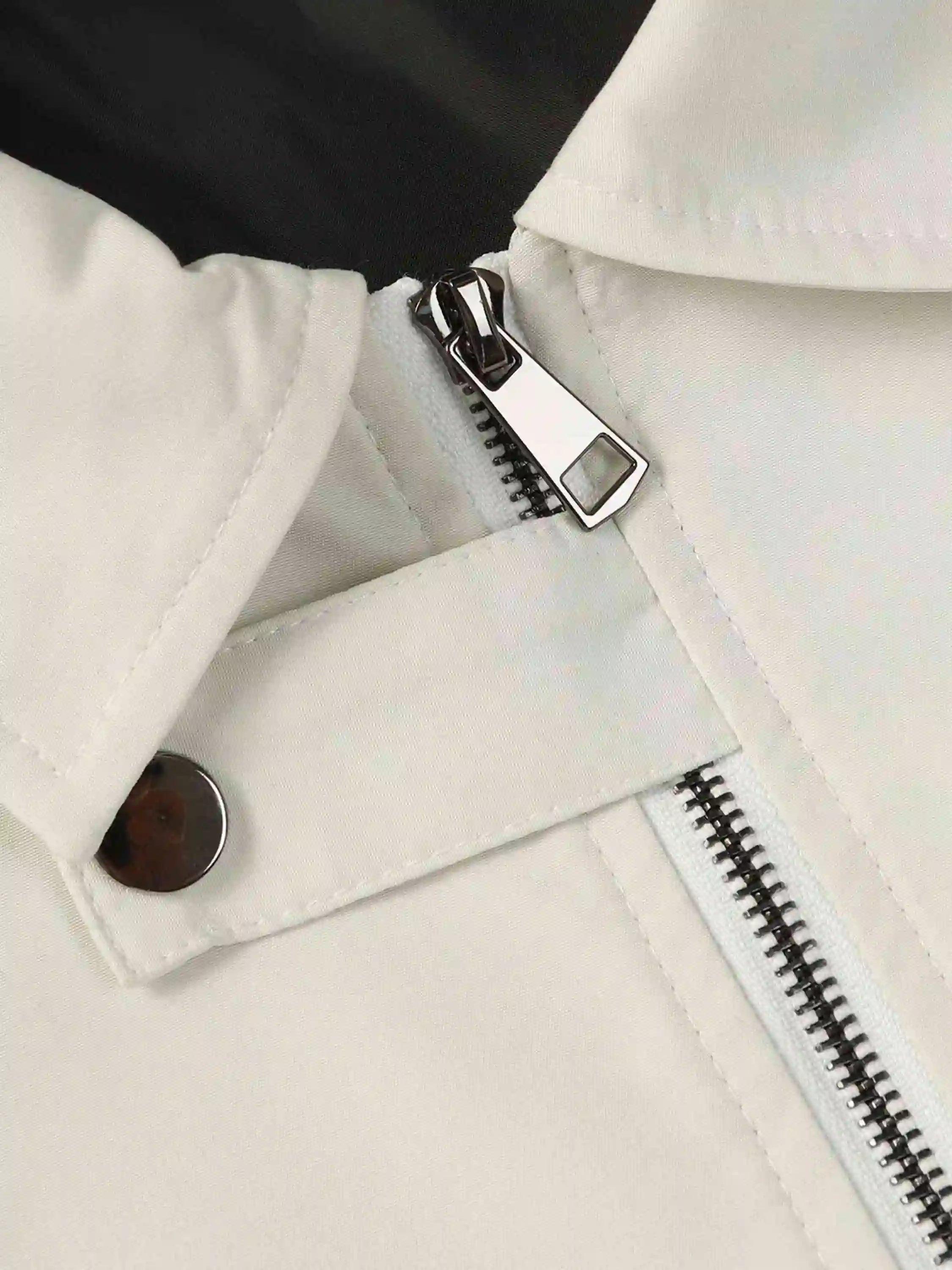 Concert Outfit Hip Hop Street Patches Flame Lapel Jacket