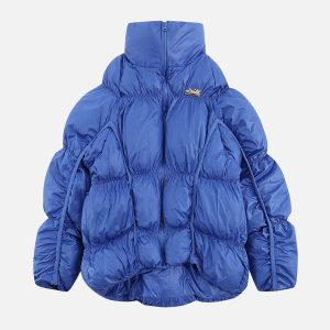 Concert Outfit Irregular Split Pleats Winter Coat