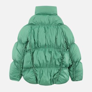 Concert Outfit Irregular Split Pleats Winter Coat