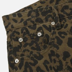 Concert Outfit Leopard Print Jorts