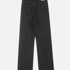 Concert Outfit Letter Embroidery Hip-Hop Washed Jeans