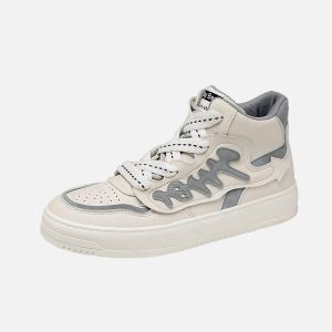Concert Outfit Letter High Skate Shoes