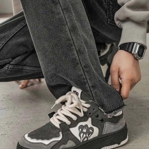 Concert Outfit Monochrome Shadowwave Heavy-Duty Street Sneakers