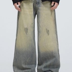 Concert Outfit Mud Dyeing Jeans