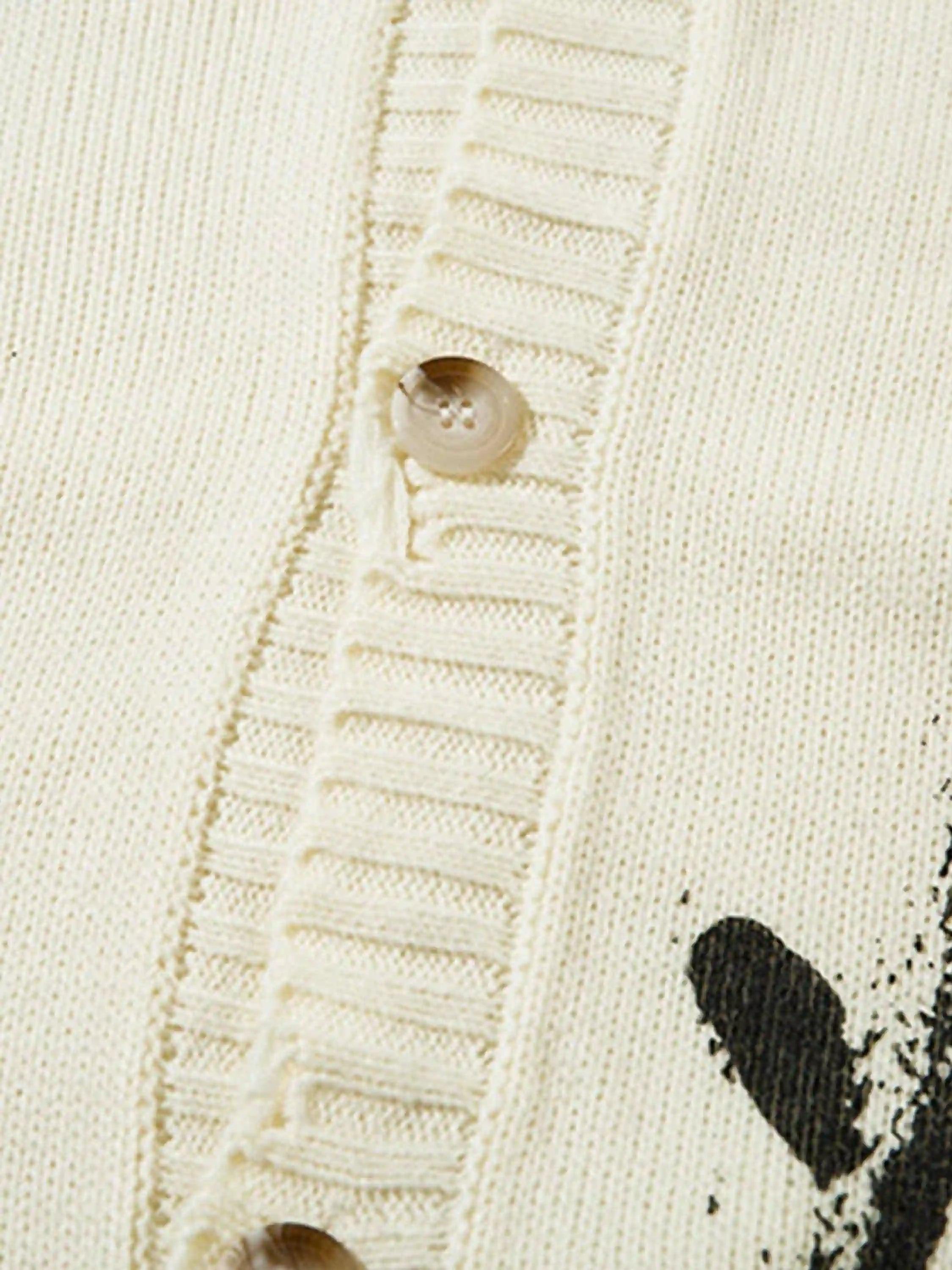 Concert Outfit Palm Graffiti Cardigan