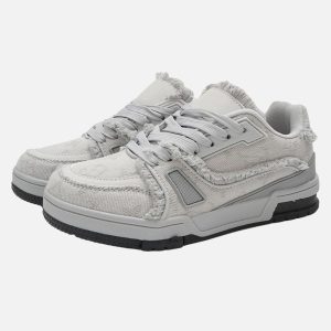 Concert Outfit Retro Denim Sneakers