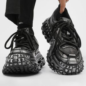 Concert Outfit Retro Tire Sole Chunky Sneakers