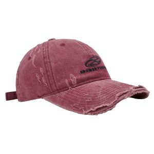 Concert Outfit Ripped Denim Baseball Cap