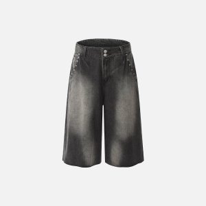 Concert Outfit Rivet Washed Jorts