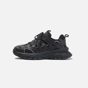 Concert Outfit Solid Color Mesh Sneakers