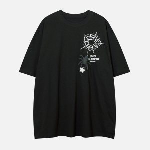 Concert Outfit Spider Foam Print Tee
