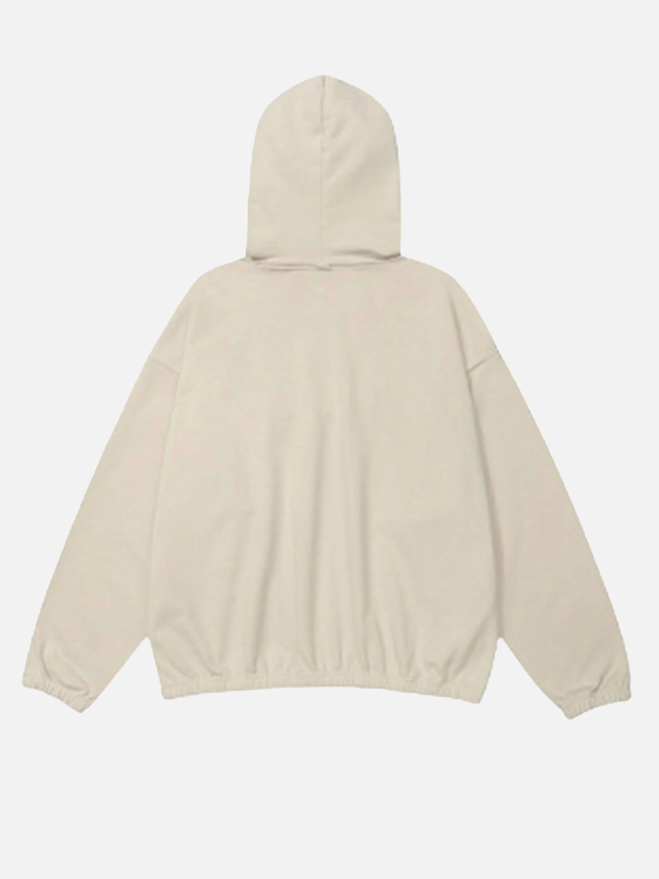 Concert Outfit Star Patchwork Half-Zip Hoodie
