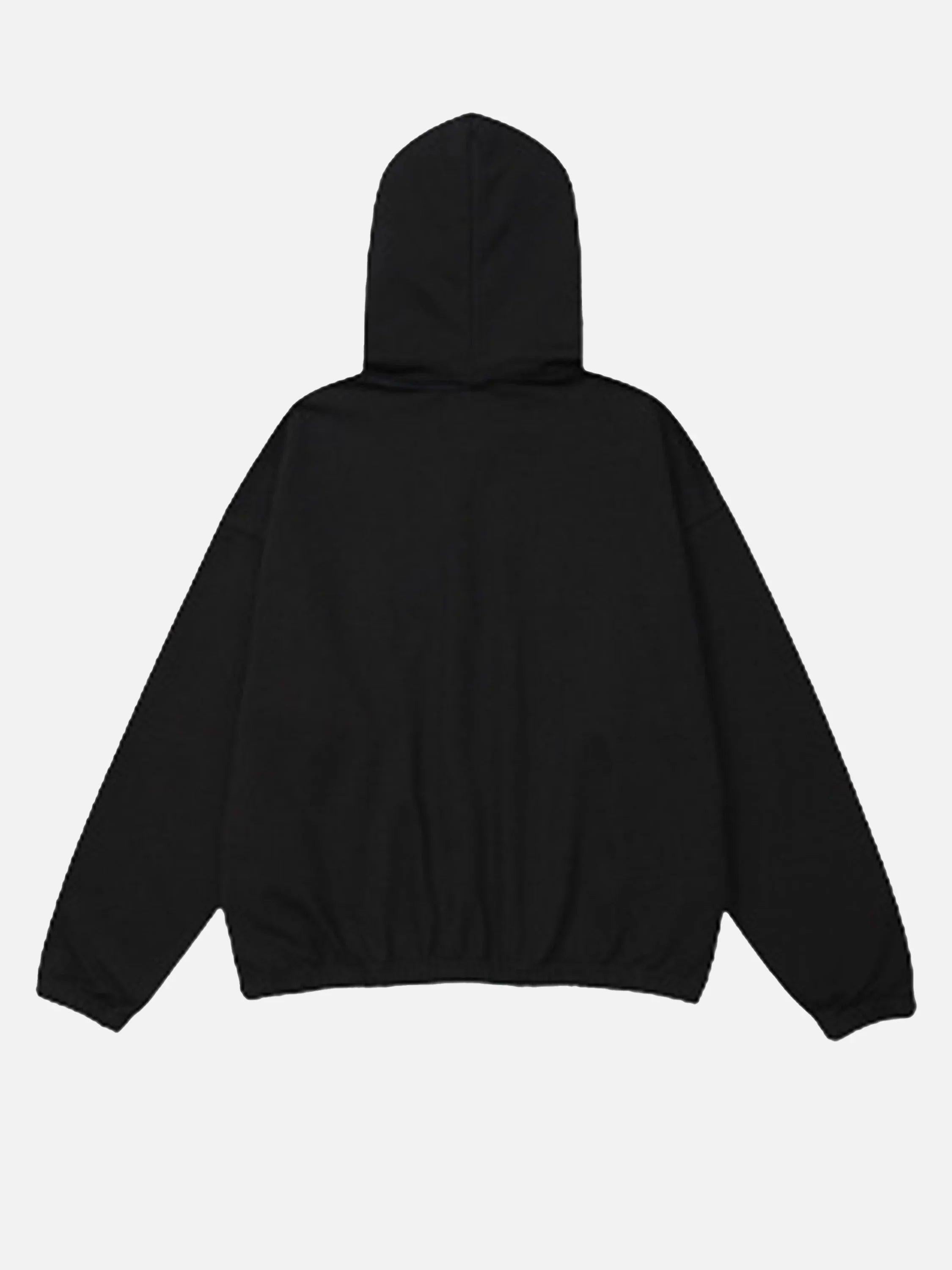 Concert Outfit Star Patchwork Half-Zip Hoodie