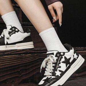 Concert Outfit Star Thick Bottom Skate Shoes