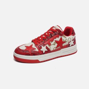 Concert Outfit Star Thick Bottom Skate Shoes