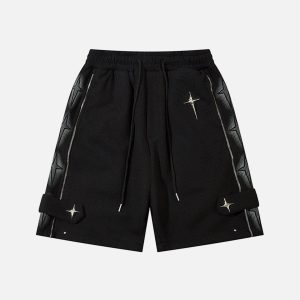 Concert Outfit Star Zip Up Shorts