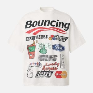 Concert Outfit Street Graphic Print T-Shirt