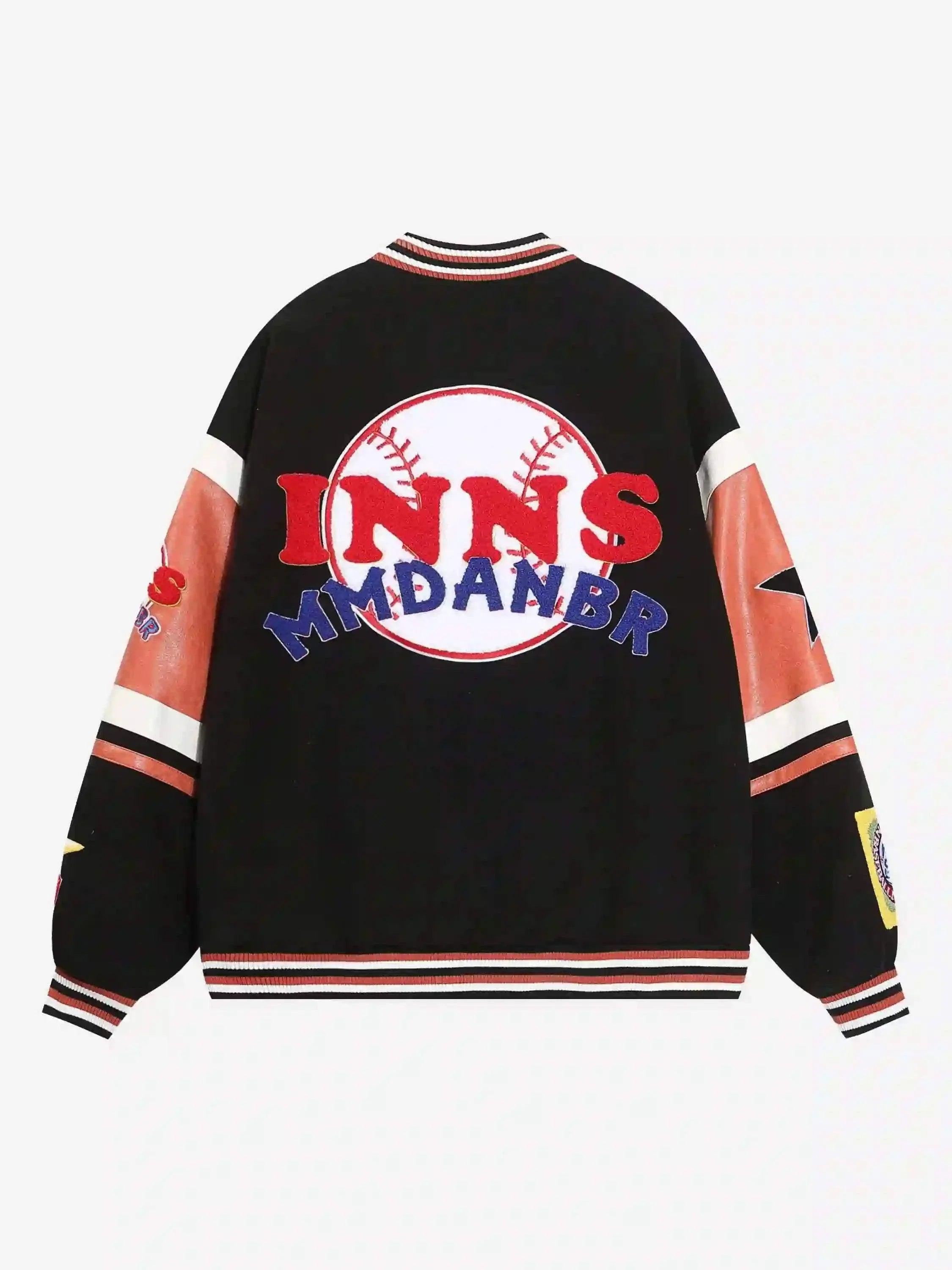 Concert Outfit Street Patchwork Embroidered Baseball Jacket
