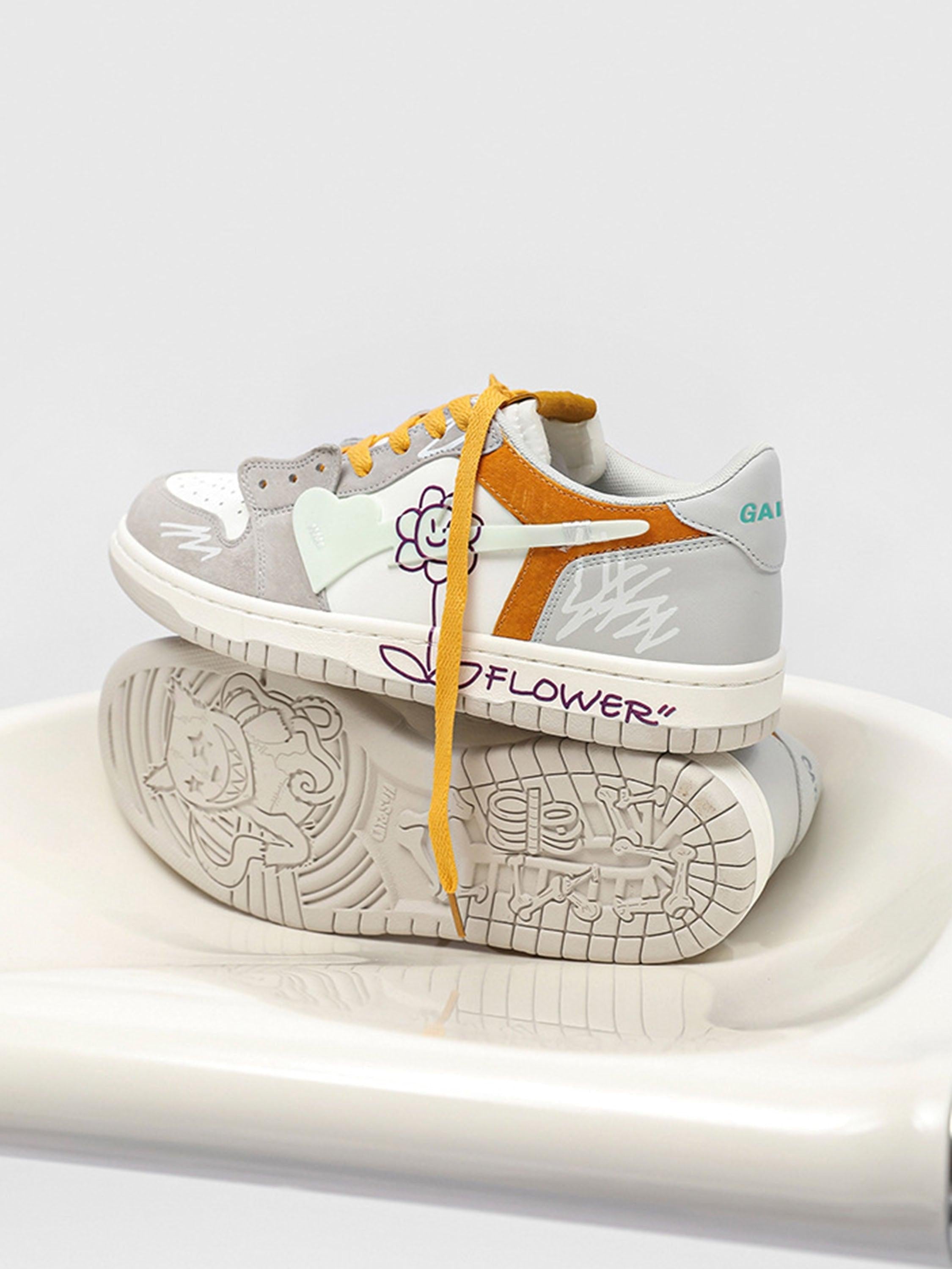 Concert Outfit Sunflower Hip-Hop Skate Shoes