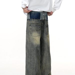 Concert Outfit Two Layer Loose Jeans