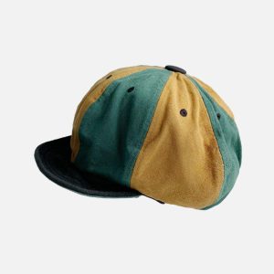Concert Outfit Vintage Color Block Casual Hat