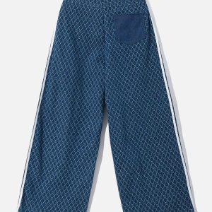 Concert Outfit Vintage Denim Jacquard Baggy Jeans