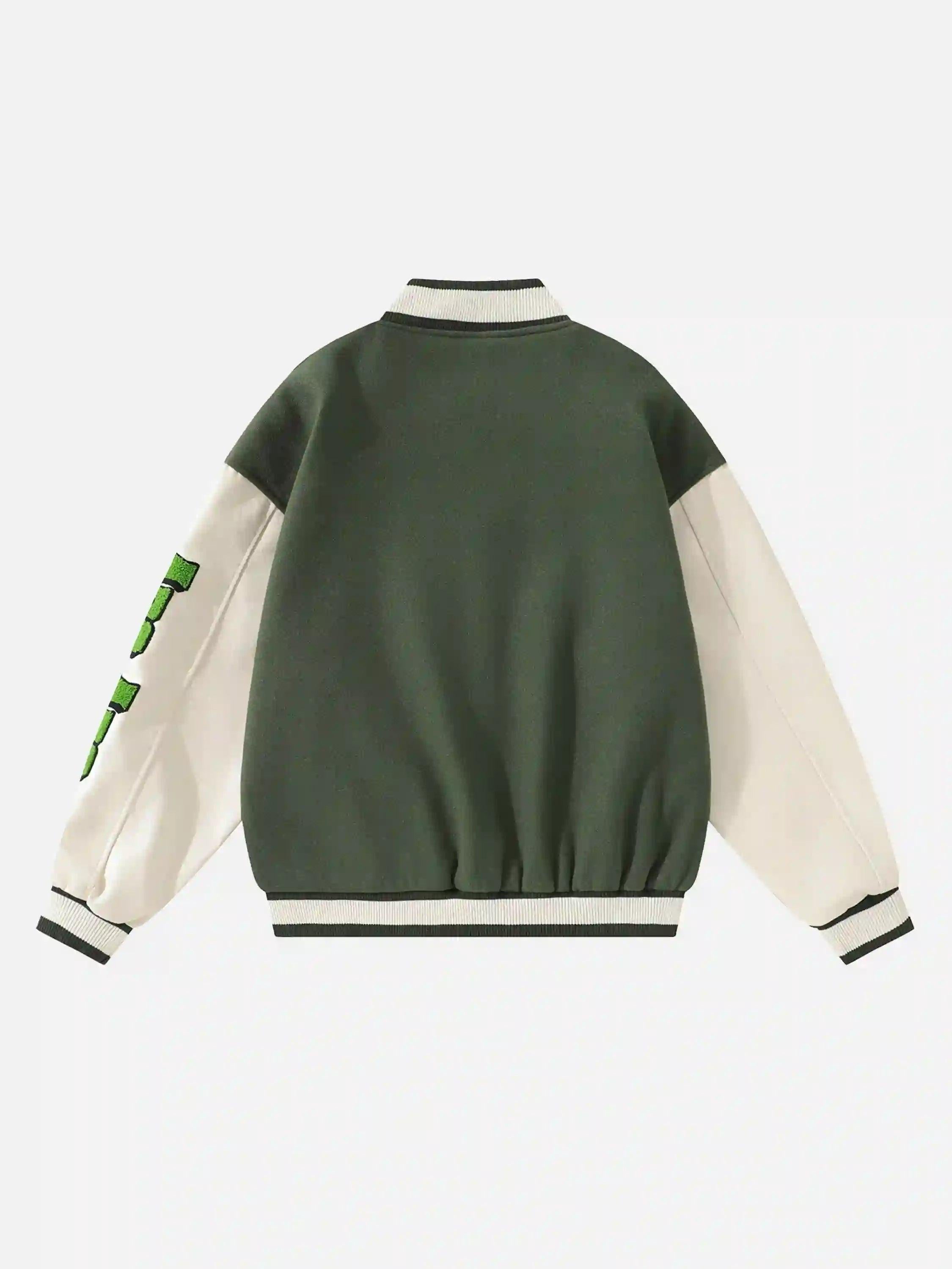 Concert Outfit Vintage Embroidered Baseball Jacket