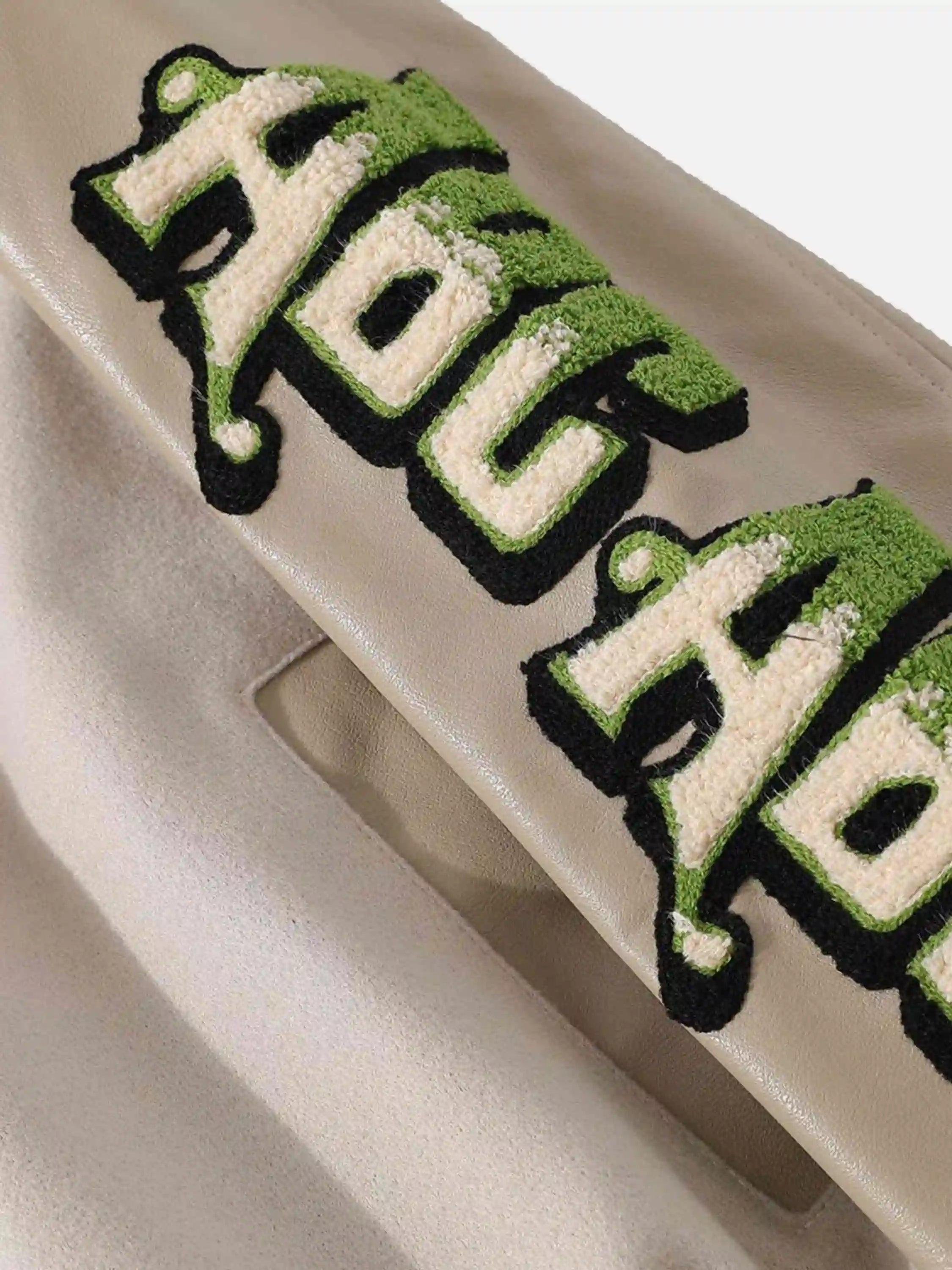 Concert Outfit Vintage Embroidered Baseball Jacket