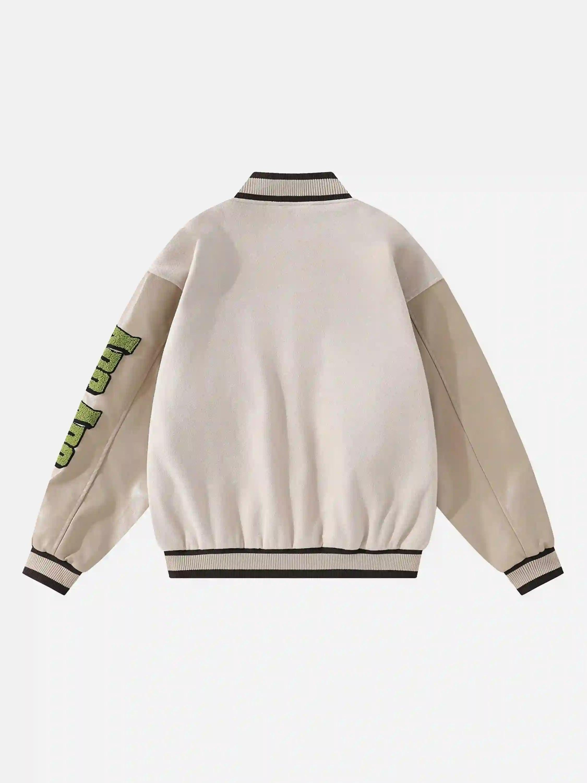 Concert Outfit Vintage Embroidered Baseball Jacket