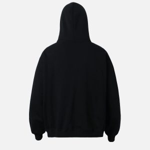 Concert Outfit Vintage Heart Print Hoodie