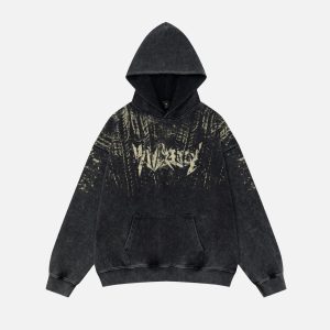 Concert Outfit Vintage Letter Hoodie