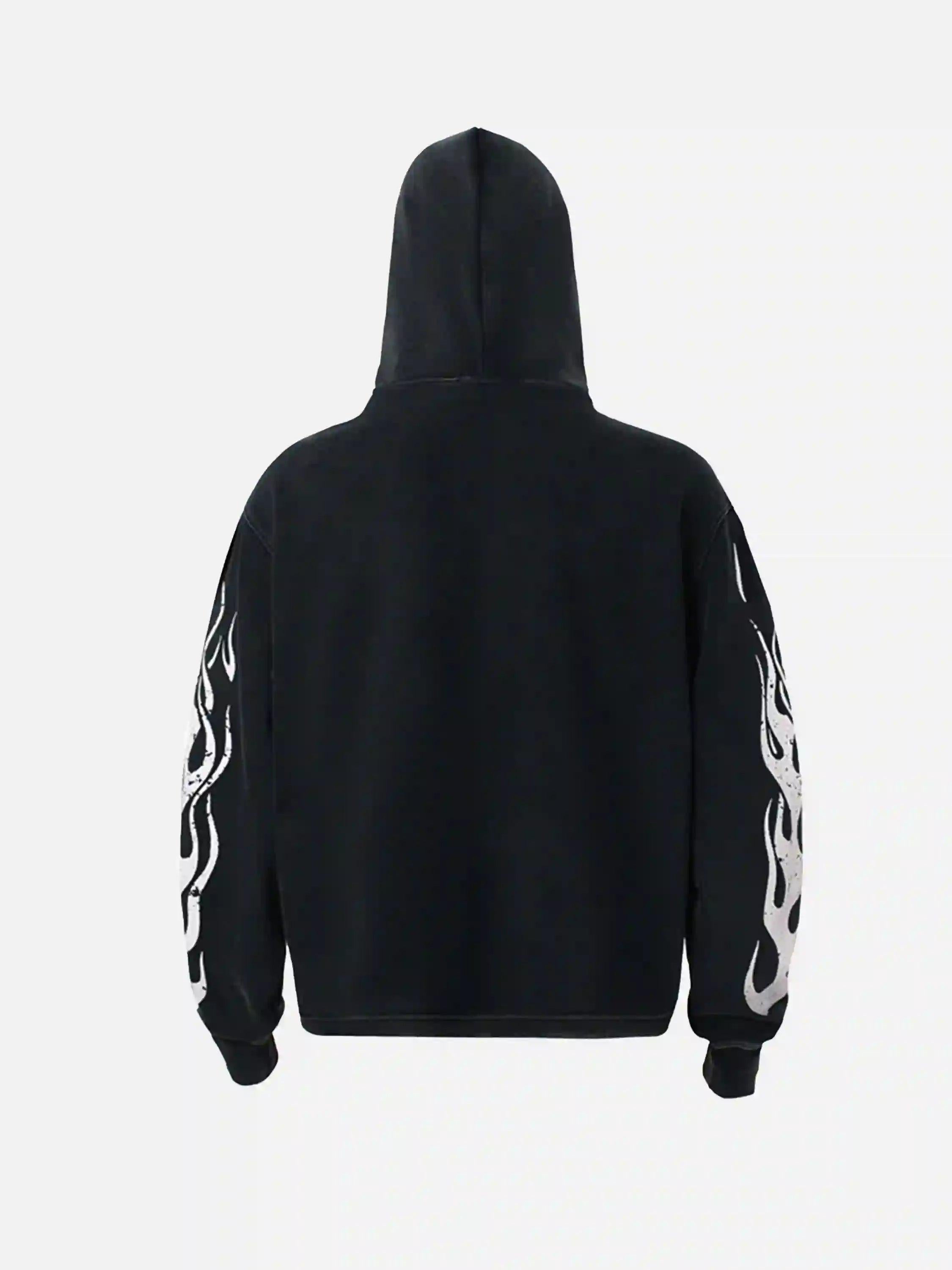 Concert Outfit Vintage Washed Letter Print Hoodie