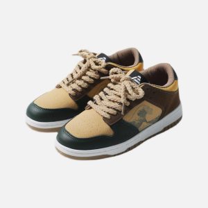Concert Outfit Vintage Wave Print Skate Shoes