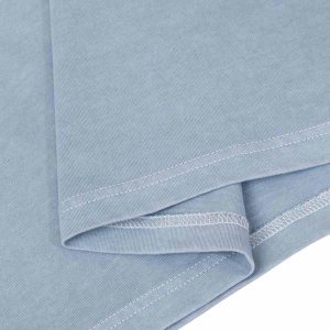 Concert Outfit Washed Jersey Welt Stitching T-Shirt