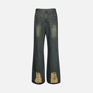 Concert Outfit Washed Paneled Jeans