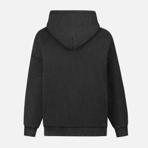 Concert Outfit Withered Branch Print Hoodie