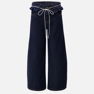 Concert Outfit Wrinkle Waist Barrel Jeans