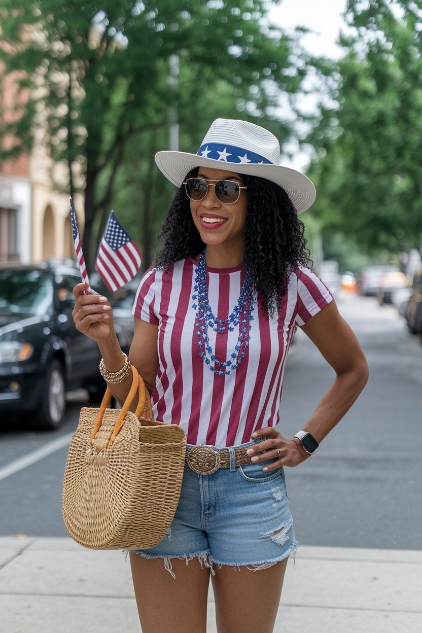 4th of July Outfits Black Women Baddie to Shine Bright outfit idea