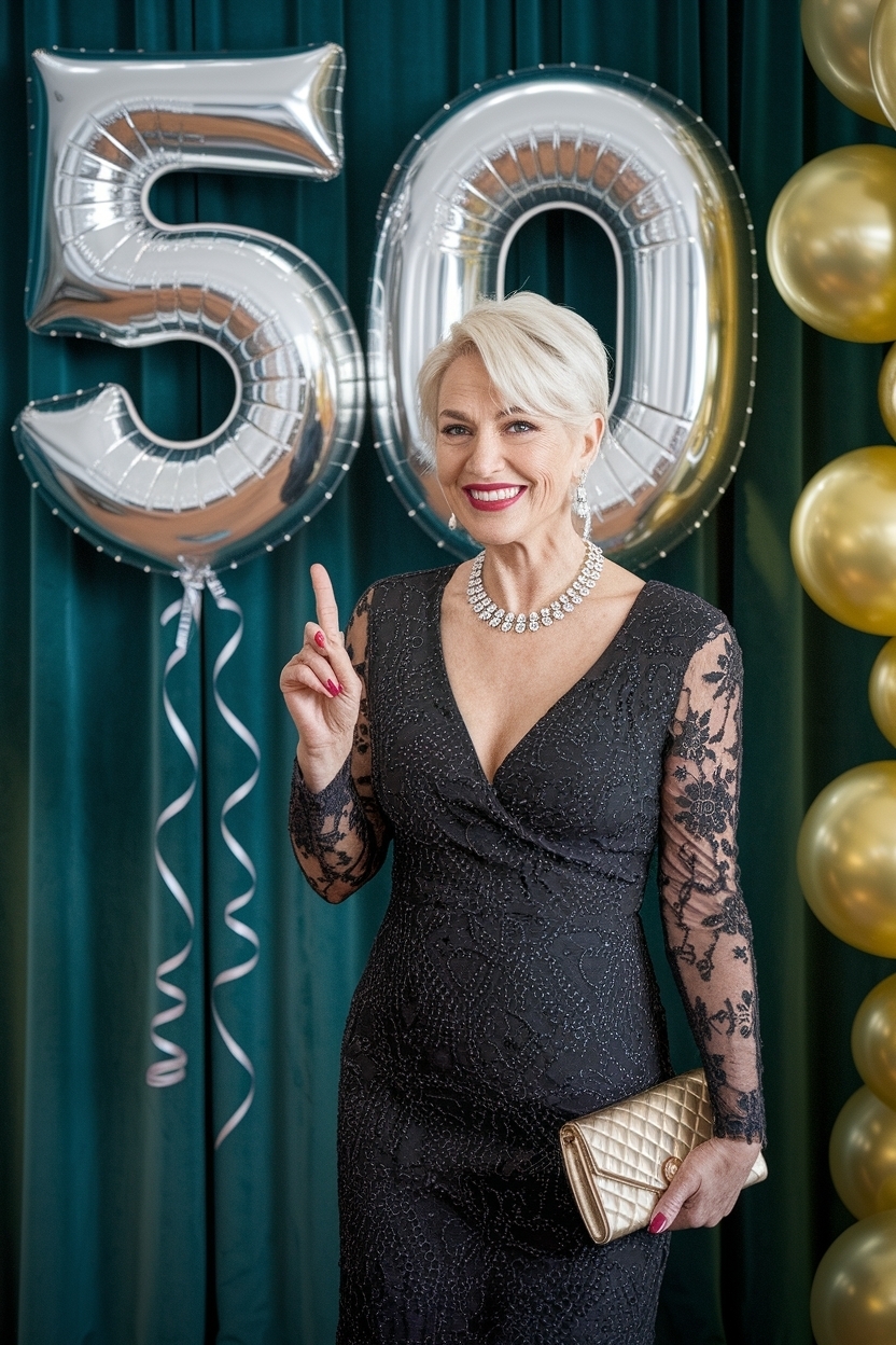 Elegant 50th Birthday Outfits for Women Classy B outfit idea