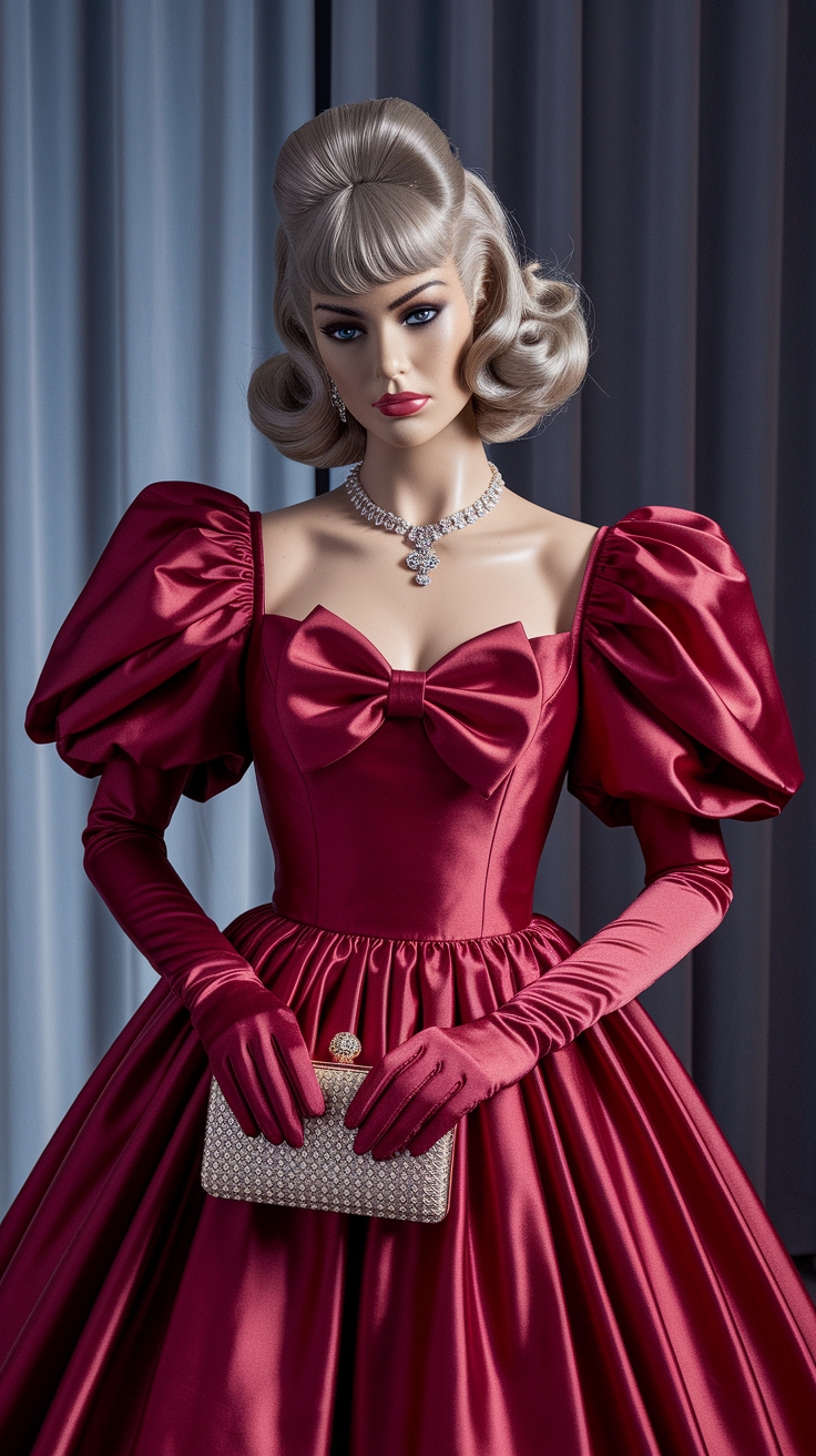 80s Red Dress: A Timeless Fashion Statement outfit idea