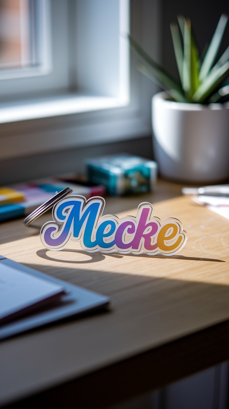 Personalizing with Acrylic Name Keychain Styles outfit idea