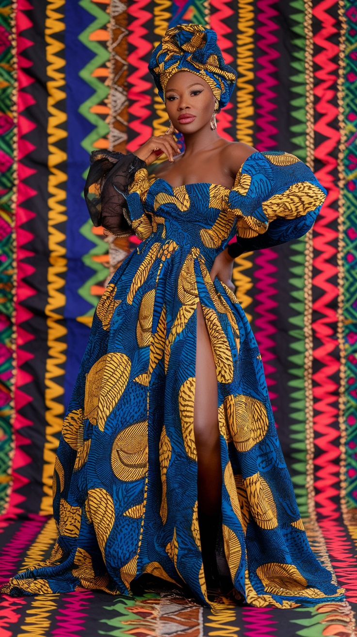 African Maxi Dresses with Lace: A Stylish Twist outfit idea