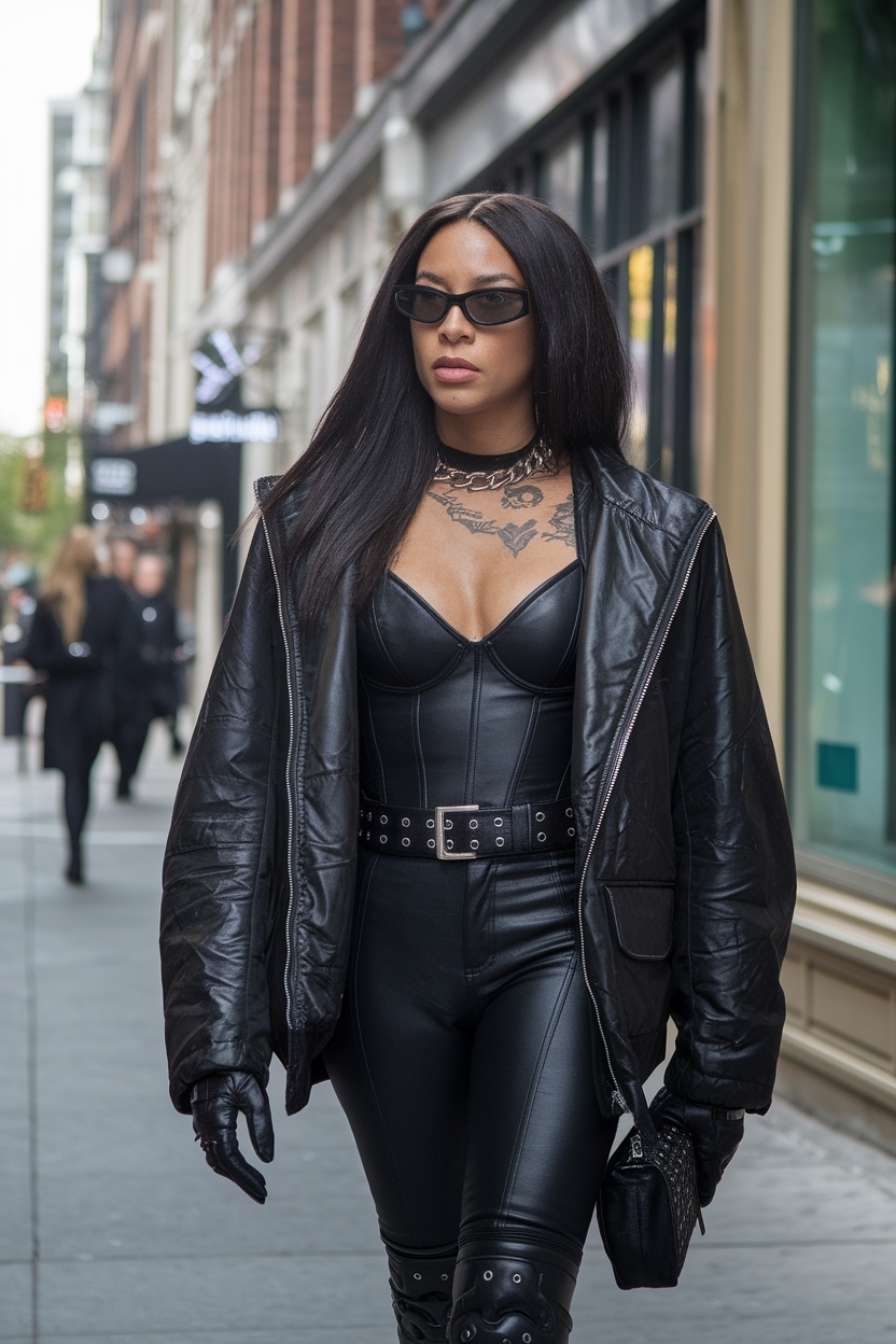 All Black Outfits Black Women Baddie for Effortless Style outfit idea