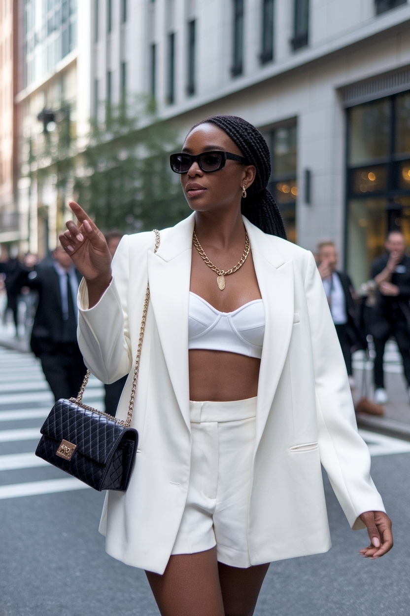 All White Day Party Outfits Black Women to Shine Bright outfit idea