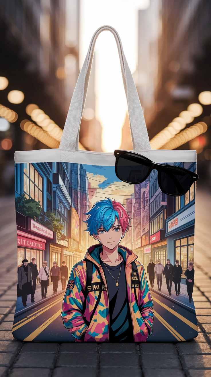 Anime Tote Bag Design: Express Your Love for Anime outfit idea