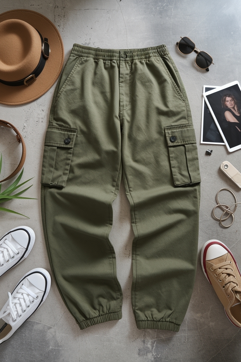 Stylish Army Green Cargo Pants Outfit for Every Occasion outfit idea