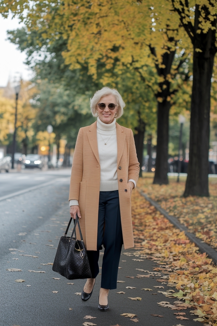 Elegant Autumn Outfits for Women Over 60 This Fall outfit idea