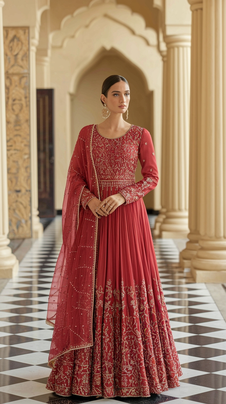 Ayeza Khan Red Dress: Channeling Glamour and Elegance outfit idea