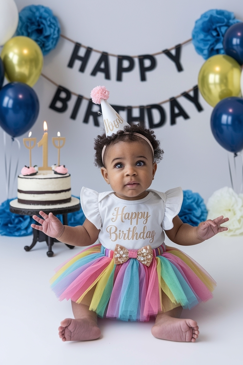 Charming Baby Girl First Birthday Outfit for Special Moments outfit idea